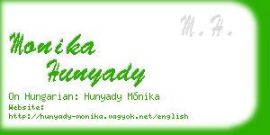 monika hunyady business card